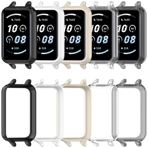 Full Coverage Protective Case with Integrated Screen Film and 12mm Strap Interface Dustproof for Band 9 1