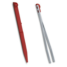 (red) Victorinox Colour toothpick + tweezers spares for LARGE 91mm Victorinox swiss