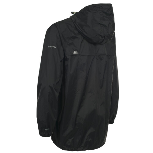 Trespass (L, Black) Trespass Unisex Waterproof - Qikpac Jacket