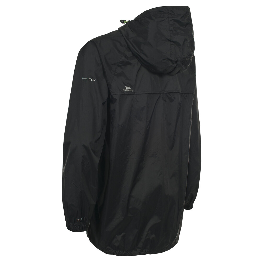 Trespass (Xxl, ) Unisex Waterproof - Qikpac Jacket Black
