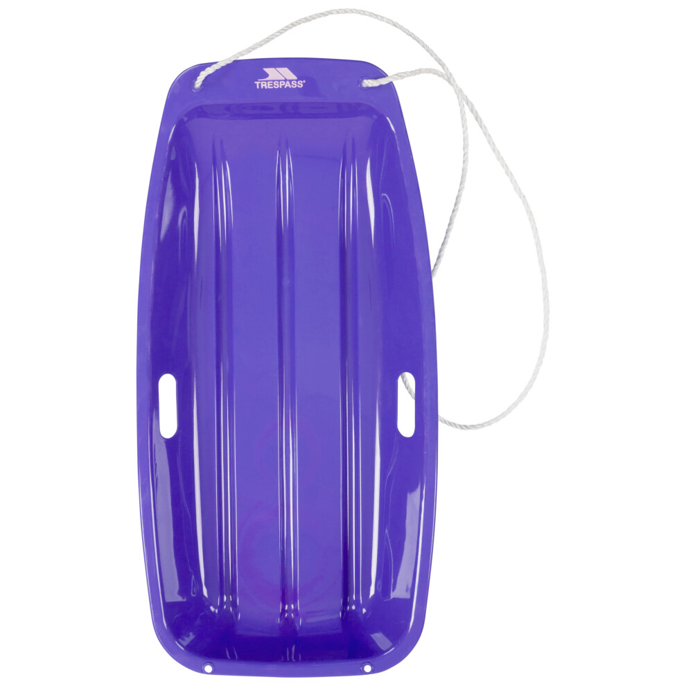 Trespass (Each, ) Snow Sledge Heavy Duty With Rope Blue