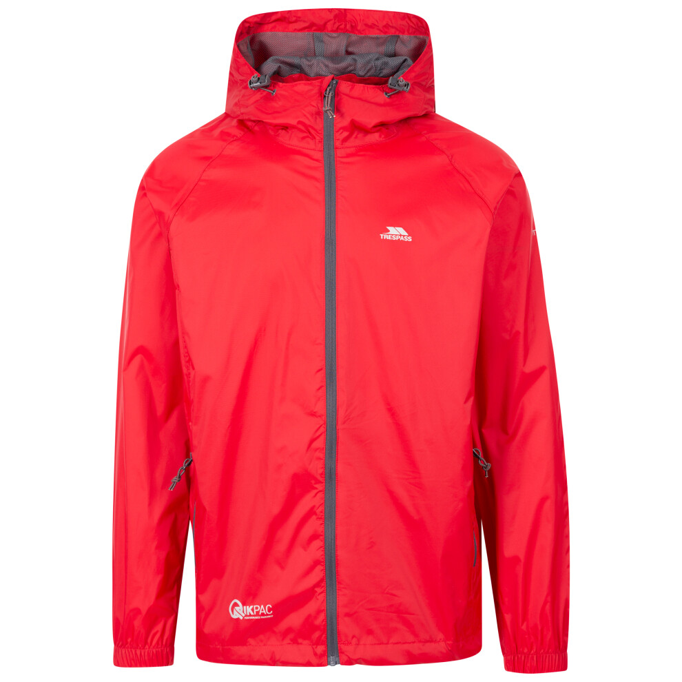 Trespass (Xs, Red) Unisex Waterproof - Qikpac Jacket