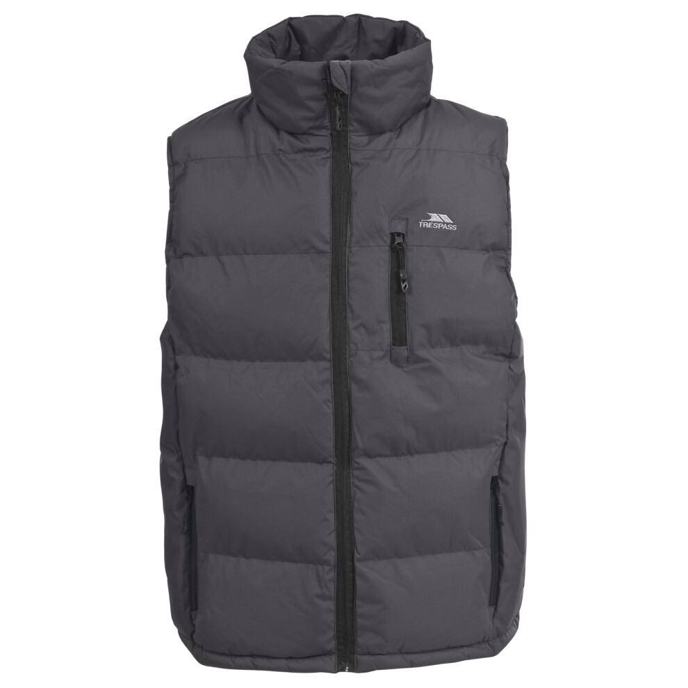 Trespass (L, Flint) Mens Padded Gilet Bodywarmer Clasp