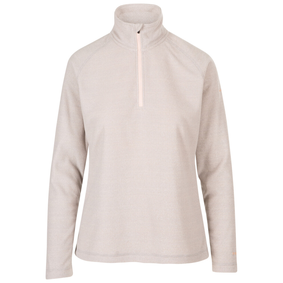 New Trespass Women's (14, Pale ) Fleece Top - Meadows Grey