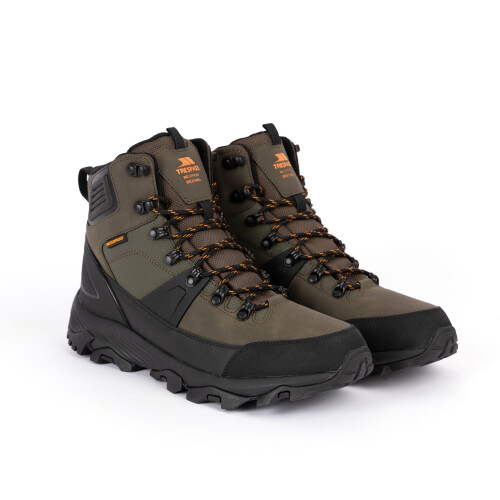 Trespass (7, Olive) Trespass Mens Waterproof Walking Boots Conrad 1