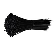 Black Nylon Cable Ties 3x150mm, SelfLocking Zip Ties 100 Pack for Secure Cable Management