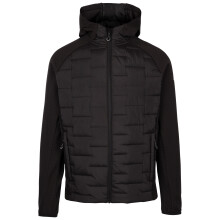 (L, Black) Trespass Mens Active Top Hooded Full Zip Hebner