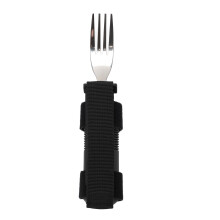 Tenedor de acero inoxidable adaptable con correa para la mano ajustable