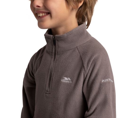 Trespass (11/12, Storm Grey) Trespass Kids Half Zip Fleece - Uliston 1