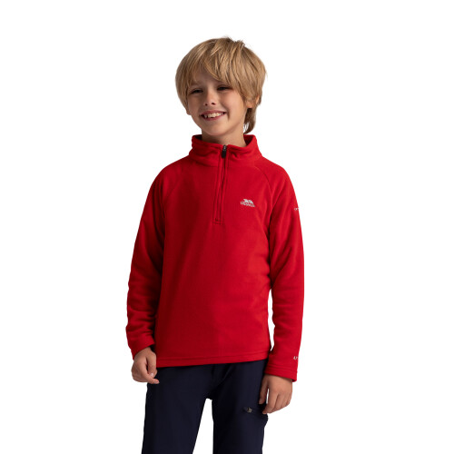 Trespass (5/6, Red) Trespass Kids Half Zip Fleece - Uliston 2