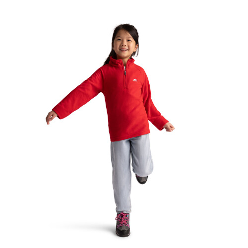 Trespass (2/3, Red) Trespass Kids Half Zip Fleece - Uliston 1
