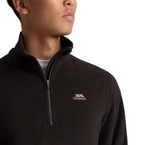 Trespass (XS, Black) Trespass Mens Pullover 1/2 Zip Fleece - Eliston 2