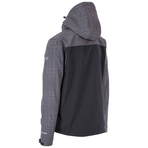Trespass (XXL, Dark Grey Marl) Trespass Mens Softshell Jacket Abbott 2