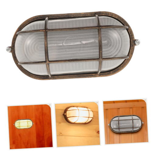 Sauna Light Fixture with Explosionproof Safety, Dustproof Moistureproof E27 LED Steam Room Lamp 2