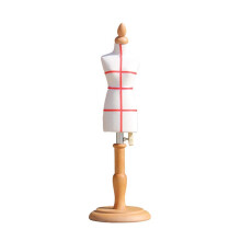 Mini Dressmaker Mannequin 1/4 Scale Female Tailor Dress Form with Adjustable Height for Dollhouse Display