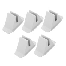 Fence Post Bracket Set Plastic Fence Base for Garden Border and Patio Railing, Tool Install