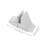 Fence Post Bracket Set  Plastic Fence Base for Garden Border and Patio Railing, Tool Install 2