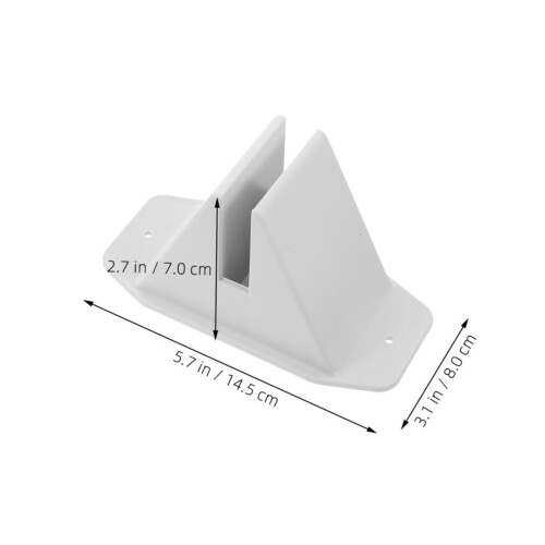 Fence Post Bracket Set  Plastic Fence Base for Garden Border and Patio Railing, Tool Install 1