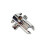 Shower Head Diverter Valve 3Way with Integrated Bracket, Universal 1/2' Connector, ABS RustResistant 1