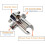 Shower Head Diverter Valve 3Way with Integrated Bracket, Universal 1/2' Connector, ABS RustResistant 4