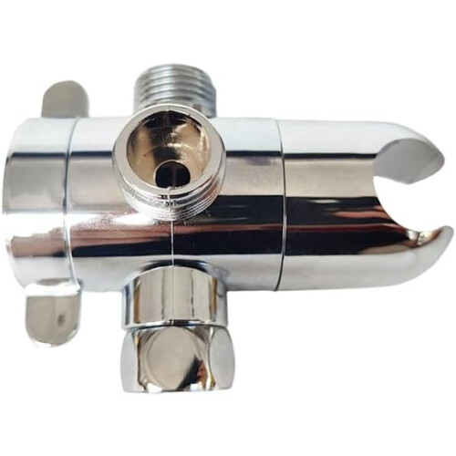 Shower Head Diverter Valve 3Way with Integrated Bracket, Universal 1/2' Connector, ABS RustResistant 1
