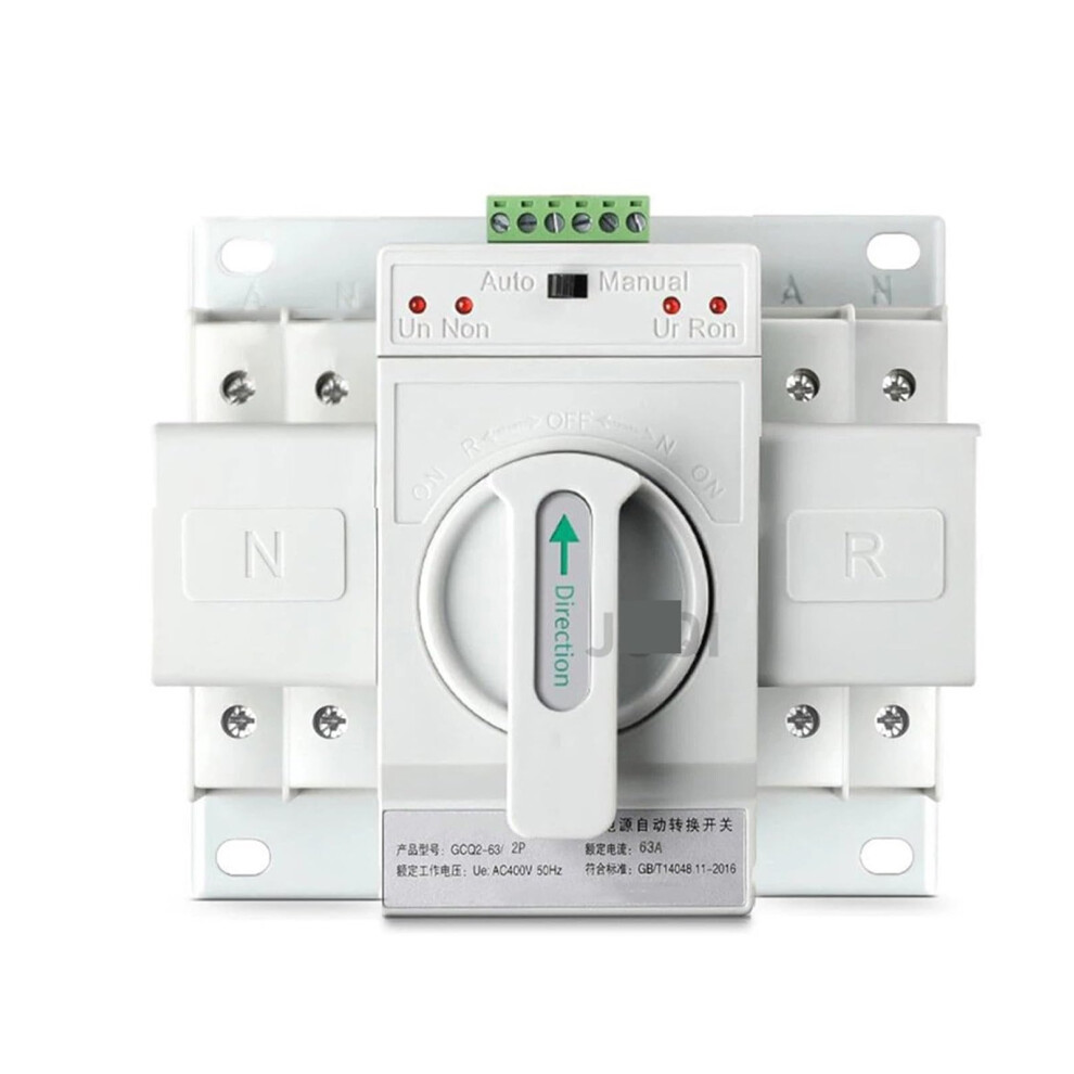 Automatic Transfer Switch 2P 63A Cb Class Dual Power For Home Single Phase 110V 220V Generator 9053599369097