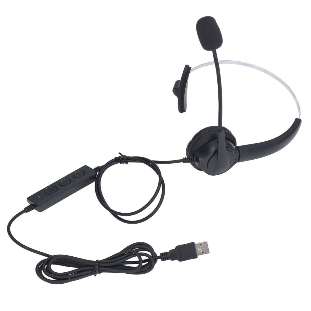 Noise Reduction Wired Call Center Headset Â Ergonomic Abs Design 9361383845871