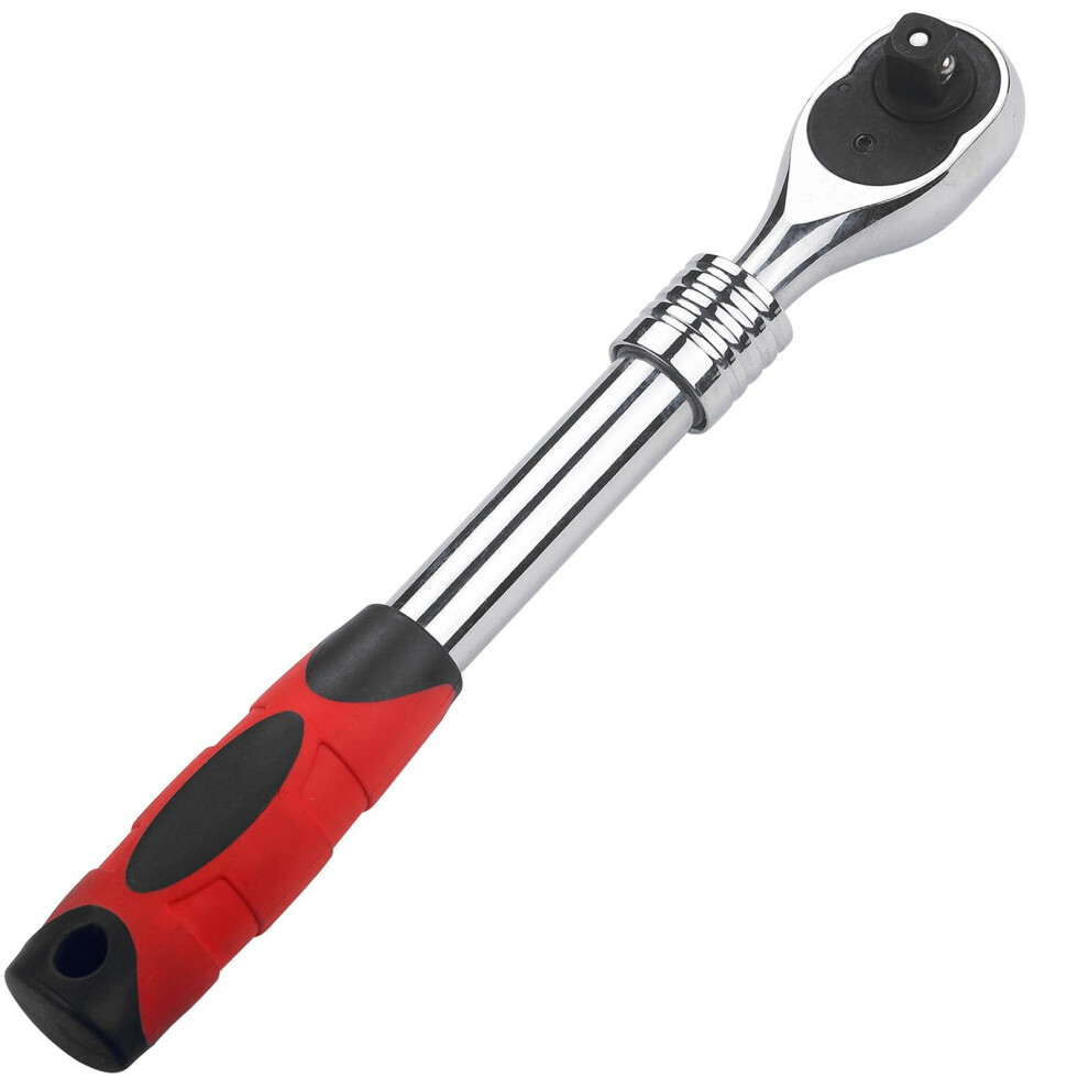 1/2 Inch Drive Extendable Flex Head Ratchet Wrench 72Tooth Quick Release For Automotive 9771547064459