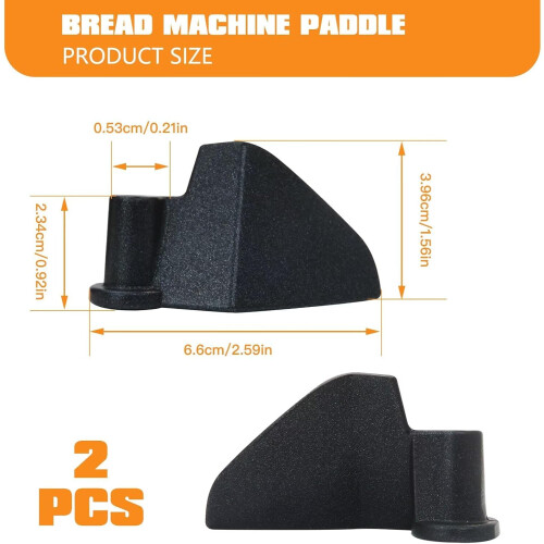 Replacement Stainless Steel Nonstick Kneading Paddle 2 Pack for Cuisinart Bread Maker CBK110 1