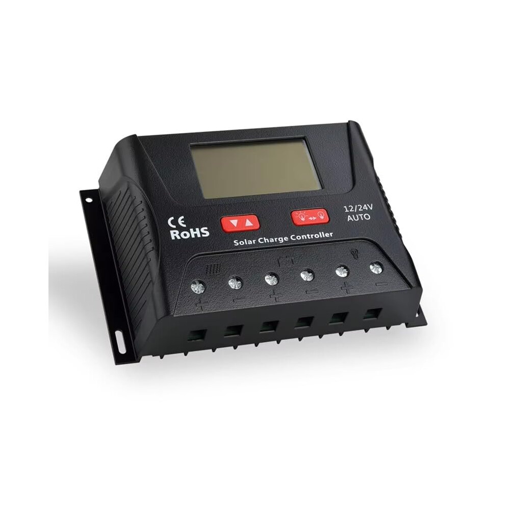 Pwm Solar Charge Controller 20A 12V 24V With Lcd, Bluetooth Monitoring And Smart Battery Protection 9053599369288
