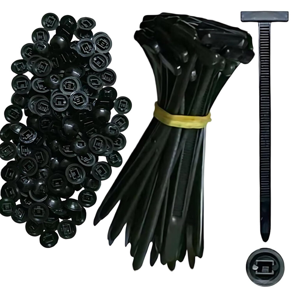 Car Bumper Zip Ties Heavy Duty Selflocking Uv Resistant Nylon Fasteners For Auto 200Pcs 9174973934097