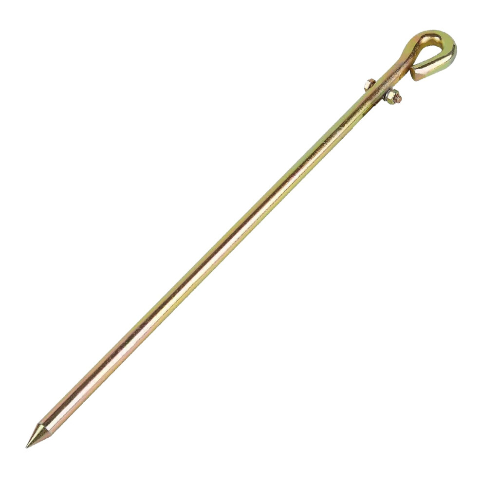 Galvanized Steel Ground Rod For Lightning Protection And Electric Fences With Wire Clamp 9092120801545