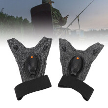 Wiederaufladbare LED-Fischergloves 300mAh Grau Verstellbare Nacht Outdoor-Handschuhe