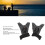 Gants de pêche à LED 300 mAh gris réglables 4