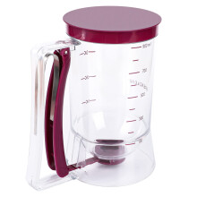 Pancake Batter Dispenser with Measuring Cup for Cupcakes Muffins Waffles Cakes, 4 Cup Capacity