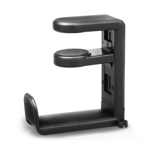 Headphone Stand with 360 Rotating Arm Clamp Under Desk Gaming Headset Holder and Cable Organizer