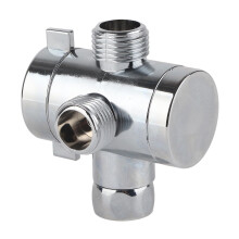 3 Way Shower Diverter Valve G1/2 Metal Adapter with Switch for Handheld and Fixed Showerheads