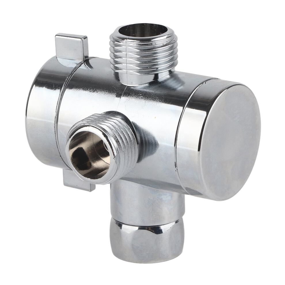 3 Way Shower Diverter Valve G1/2 Metal Adapter With Switch For Handheld And Fixed Showerheads 9092120801682