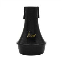 Trumpet Straight Mute Black Finish Professional Brass Trumpet Mute for Practice and Performance