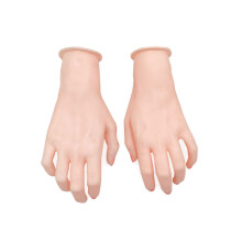 Professional Silicone Hand and Foot Mannequin Adjustable for Elegant Jewelry Watch Display One Pair of Hands