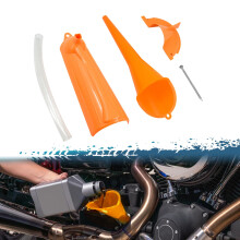 Oil Change Funnel Kit with Primary Case Fill Tool for Mess Maintenance on Harley Models