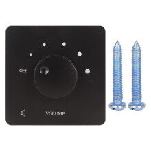 50W Speaker Volume Control Knob with Precise 5Step Adjustment for Home Audio, Black