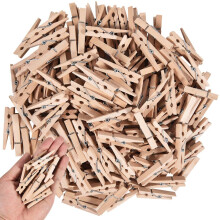 120 Pcs Mini Wooden Clothespins 1.9 Inch for Crafts Photos Party Decorations Strong Grip