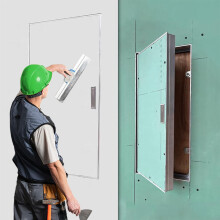 20x24 Inch Aluminum Access Panel Flush Mount Drywall Access Door with Right Lock for HVAC and Plumbing