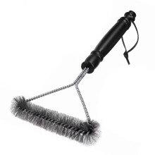 BBQ Grill Brush Stainless Steel Grill Cleaner with NonSlip Handle for Gas and Charcoal Grates