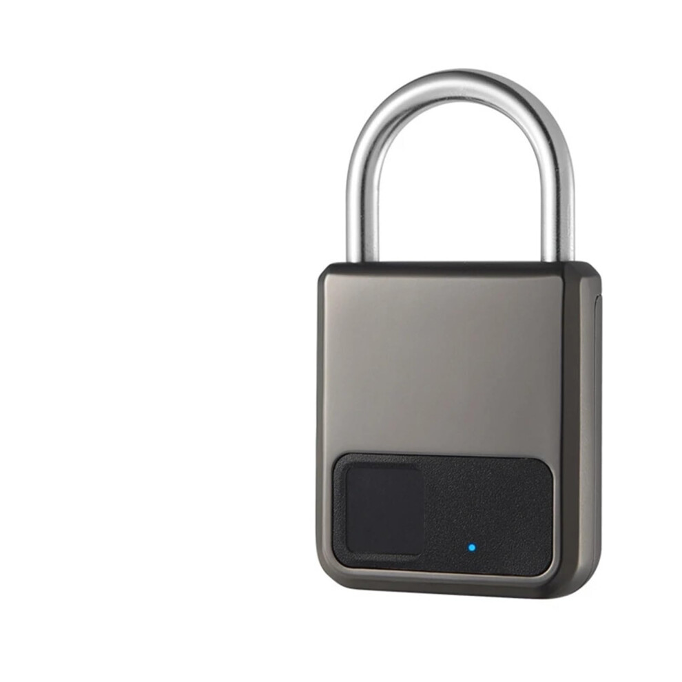 Fingerprint Padlock Waterproof Smart Lock Keyless Security Usb Rechargeable For Gym Bike Luggage 9169991978543
