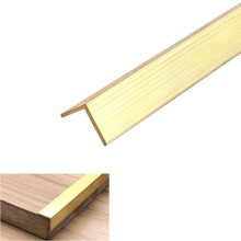 Right Angle Brass Stair Edge Protector SlipResistant Nosing for Wood Vinyl Floors 1m 10x10mm