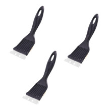 Grill Brush with Scraper, 3pcs BBQ Copper Wire Bristles Cleaner for Outdoor Grills Heavy Duty