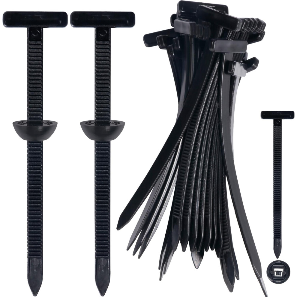 100Pcs Uv Resistant Nylon Cable Tie Buckle, Selflocking Automotive Cable Ties For Car Panel Fixing 9174973934998
