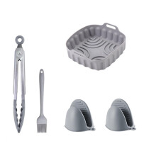 Air Fryer Silicone Basket Liner Easy Clean Nonstick Heat Resistant XXL 20/23cm Square 5pcs